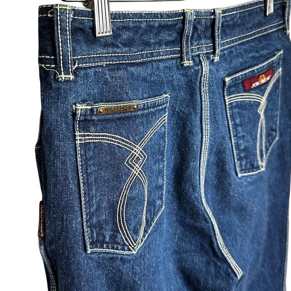 Vintage Jordache J-50 Jeans 80s High Rise Straight Leg Made in USA 34 - Picture 3 of 12